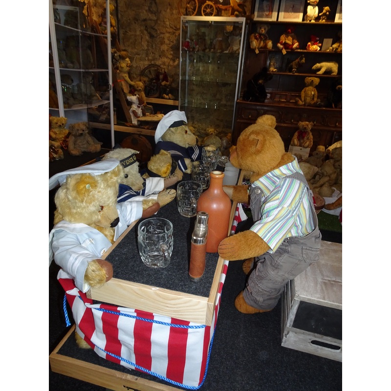 (1) A group of Teddies with their new museum building!