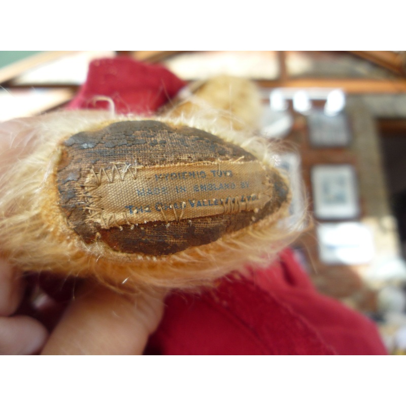 (1930s) Blue Printed Label. HYGIENIC TOYS MADE IN ENGLAND BY CHAD VALLEY Co Ltd
