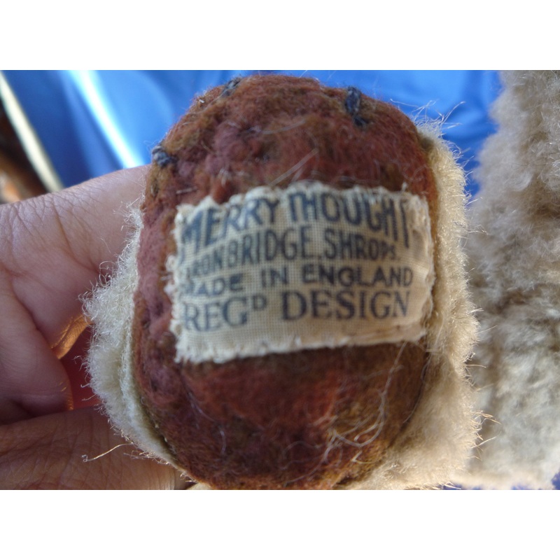 (1945 onwards) Merrythought Ironbridge Regd Design label