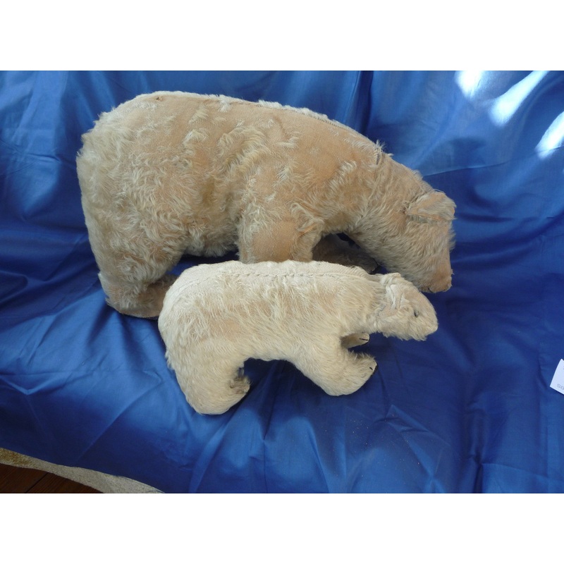 Sold (1922) Baby bear on all four paws with mum.