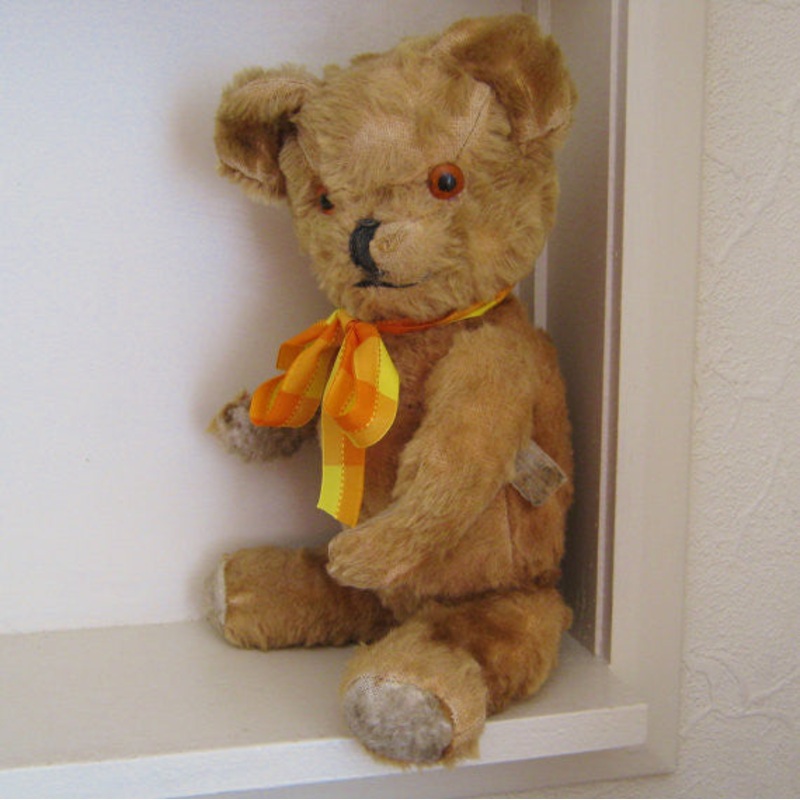 z(1950) Minibrix Label Mini. Polly’s Vintage Bears