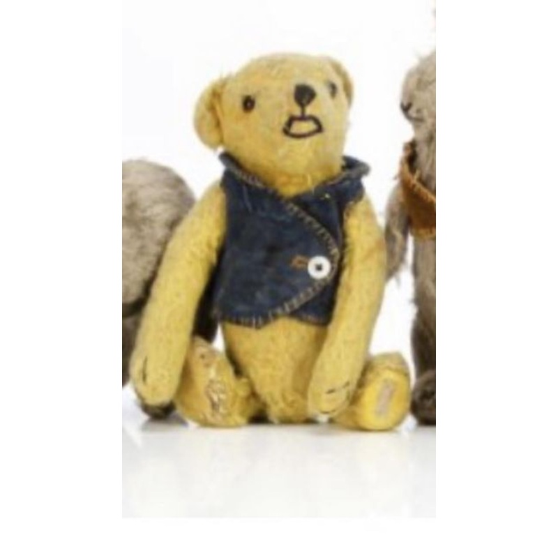 (1930) Label. Hygienic Toys Made in England Chad Valley Co Ltd Pooh Bear