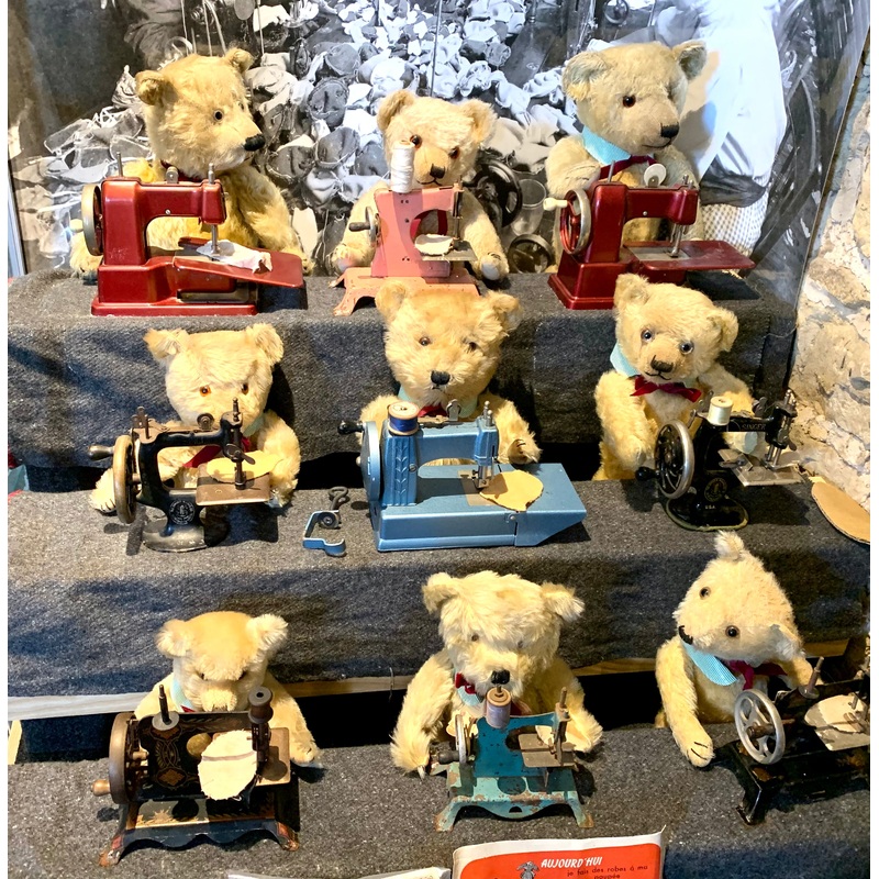 Sewing machines from a museum display for sale 45 each. 2 left