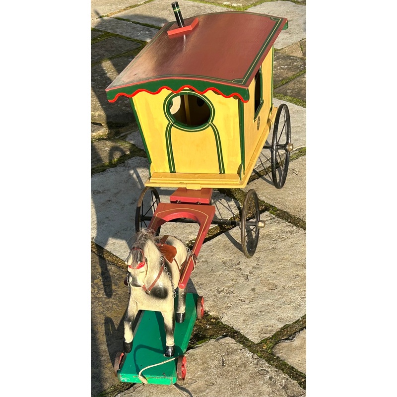 Sold (1930) A large G & J Lines Wooden Horse Drawn Gypsy Caravan, For Sale 350