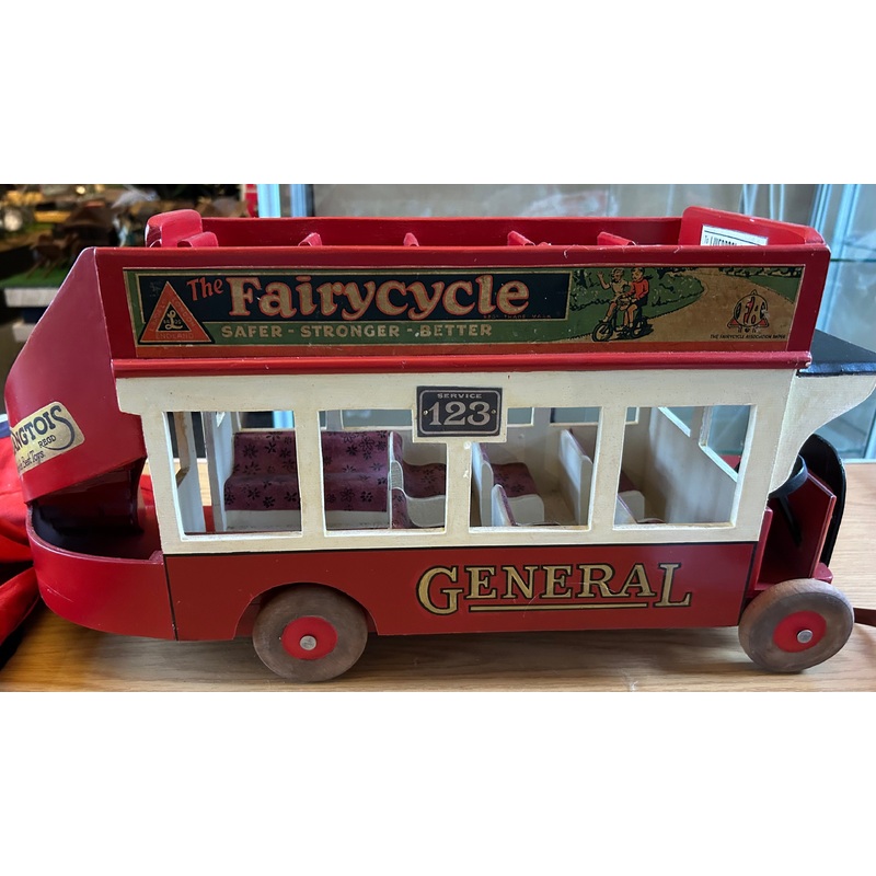 SOLD (1930)Triang Bus, open topped. For Sale 250.