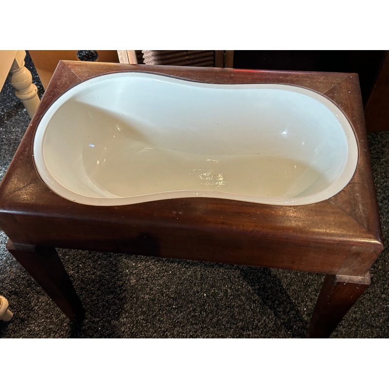 Sold Baby’s Bath with lid. Mahogany.  For Sale 45