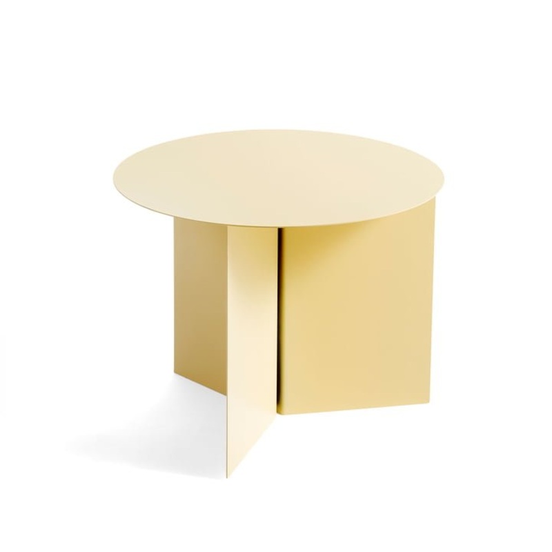 SLIT TABLE ROUND 45 X H35,5 LIGHT YELLOW