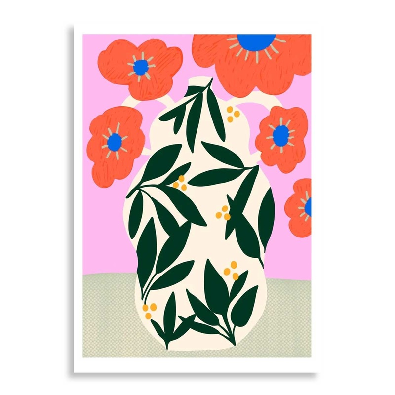 Teresa Rego Mohnblumentopf-Druck