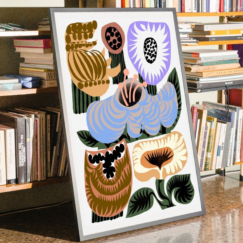 Wild Flowers Art Print – A3