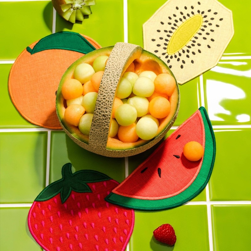 Fruchtsalat-Cocktailservietten  4er-Set