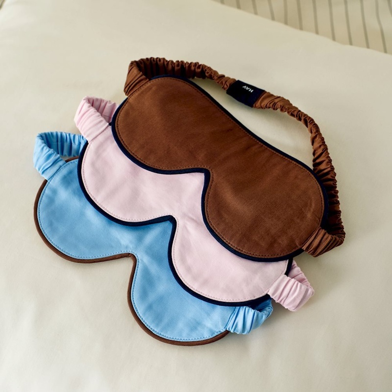 Outline Sleep Mask|Soft Pink|Milk Chocolate|Soft Blue