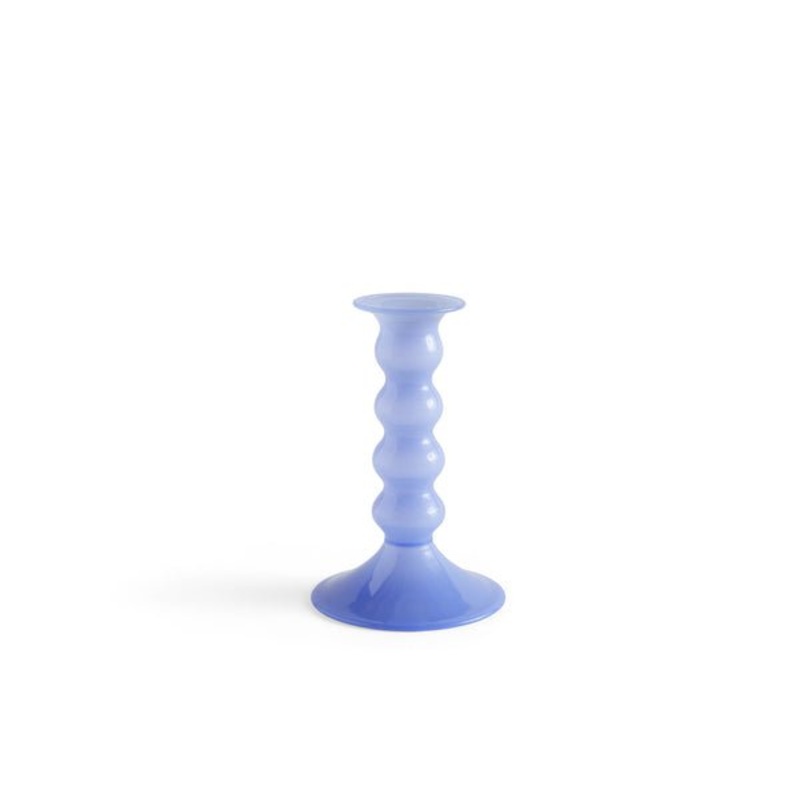 Wavy Candleholder – Jade light blue
