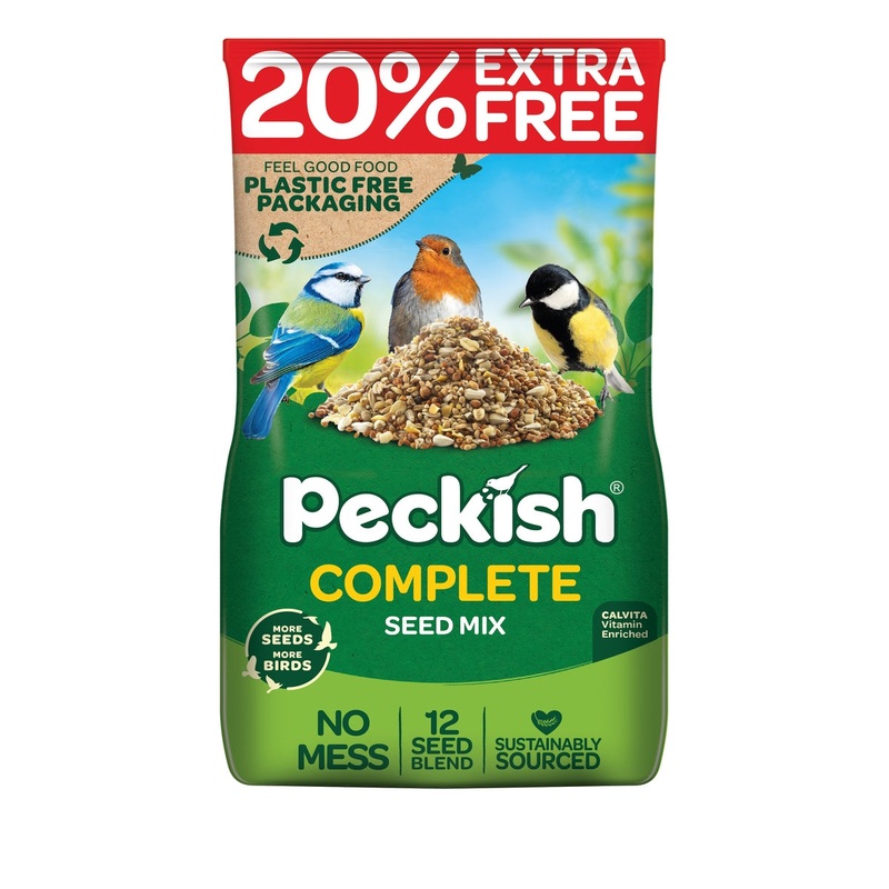 Complete 12 Seed Mix Bird Feed By Peckish 1.7kg – Plus 20%