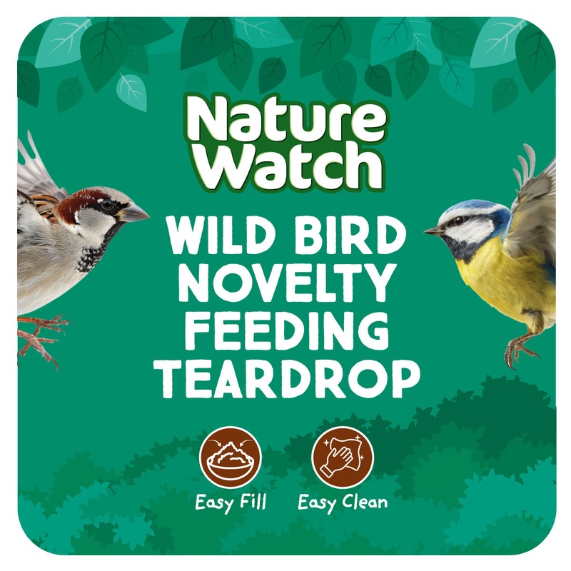 Novelty Teardrop Wild Bird Feeder By Nature Watch