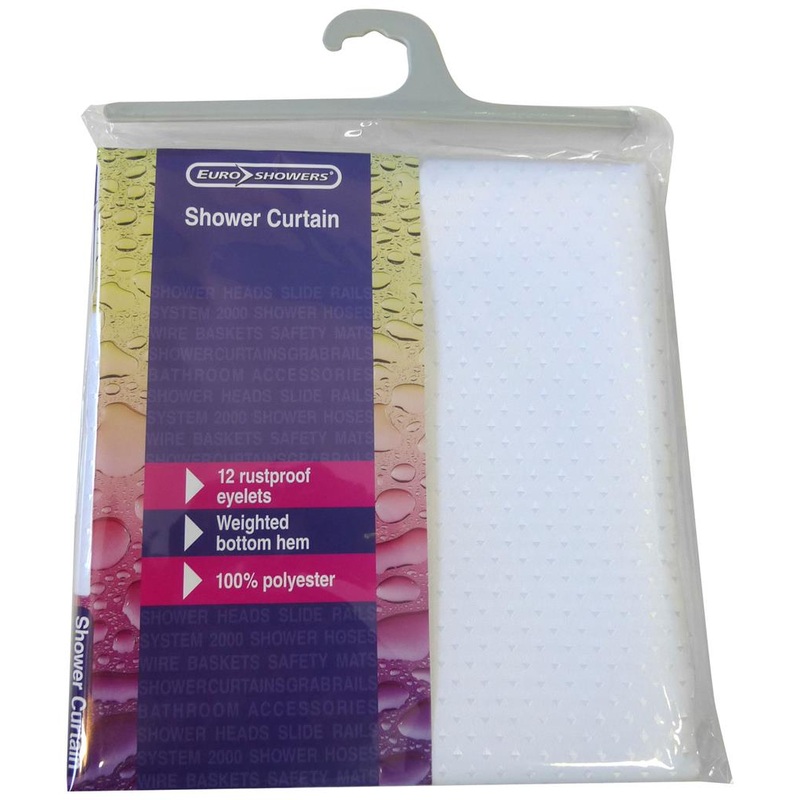 Euroshowers Curtain White Diamond Polybag ES67217