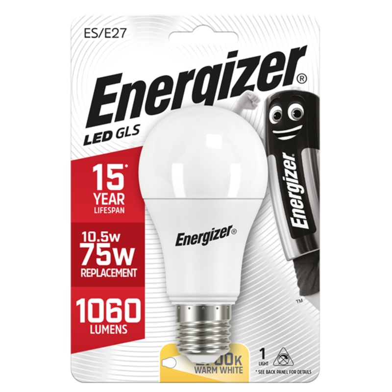 Energizer 11.6W (75W) E27 GLS LED Light Bulb | 1792-22