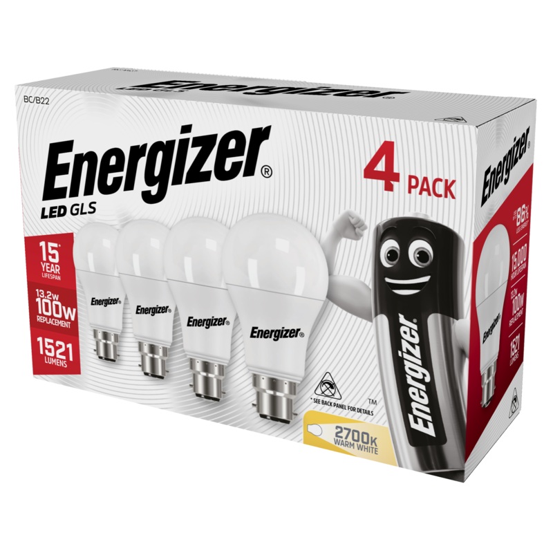 Energizer 15W (100W) LED BC GLS Light Bulb | 1827-40