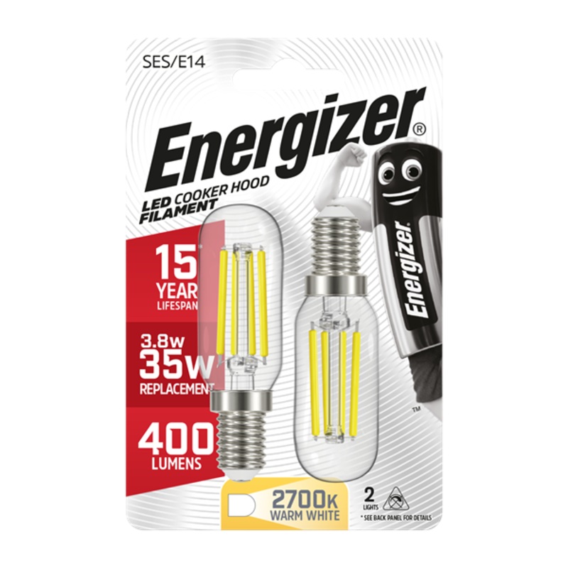 Energizer 4W (35W) LED E14 Cooker Hood Filament Light Bulb | 1834-18