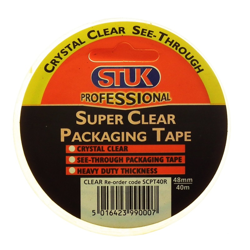 Stuk Professional 48mm  Super Clear Packaging Tape 40 Metre | 2600-68