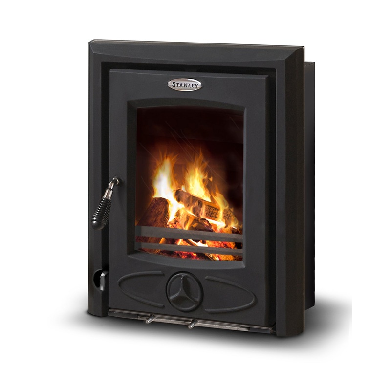 Waterford Stanley Cara Insert Eco Non-Boiler Solid Fuel Stove-Matt BlackCISS