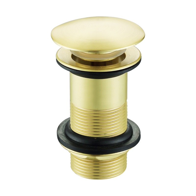 Erla Brushed Brass Unslotted Basin Waste | ERLAWA91BB