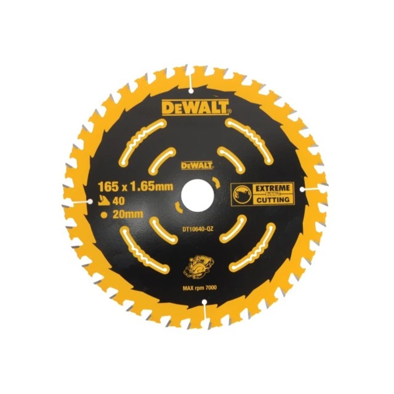 DeWalt Extreme Framing Circular Saw Blade 165 x 20mm x 40T | DEWDT10640QZ