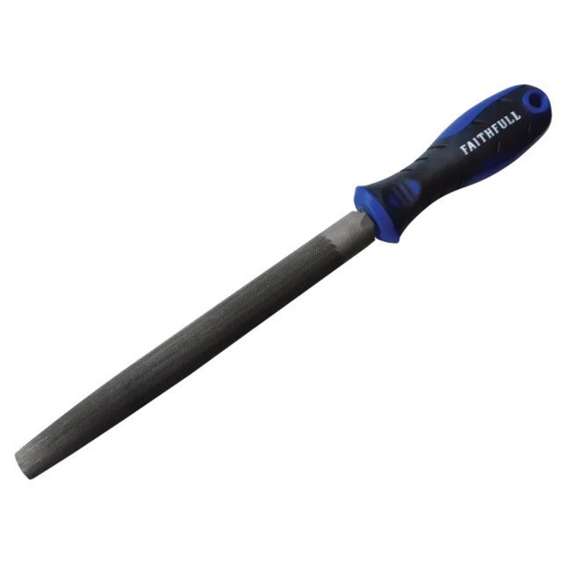 Faithfull Handled Half-Round Second Cut Engineers File 200mm (8”) | FAIFIHRSC8