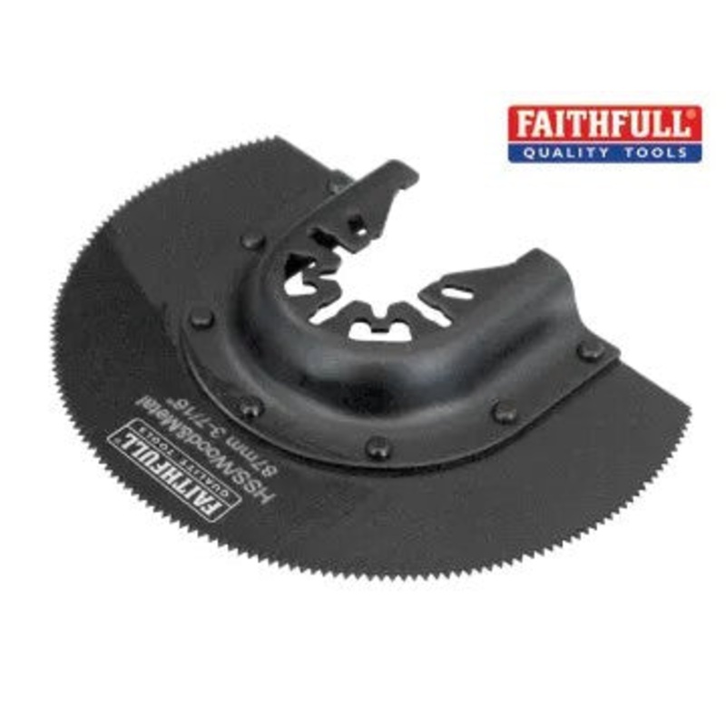 Faithfull Multi-Functional Tool CRV Radial Blade Wood Wavy Set 87mm | FAIMFW87W