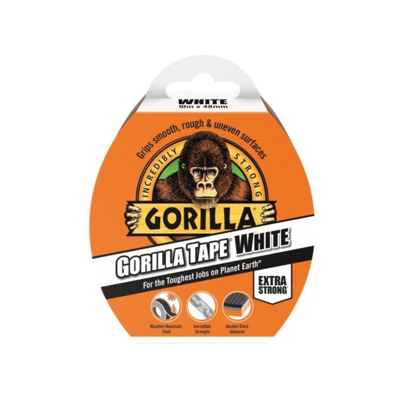 Gorilla Tape 48mm x 10m White | GRGCLOTHWH