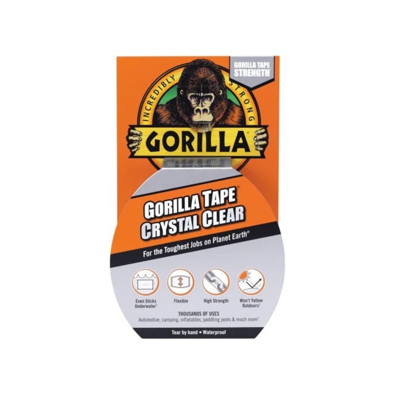 Gorilla Tape 48mm x 8.2m Crystal Clear | GRGCLTAPE48