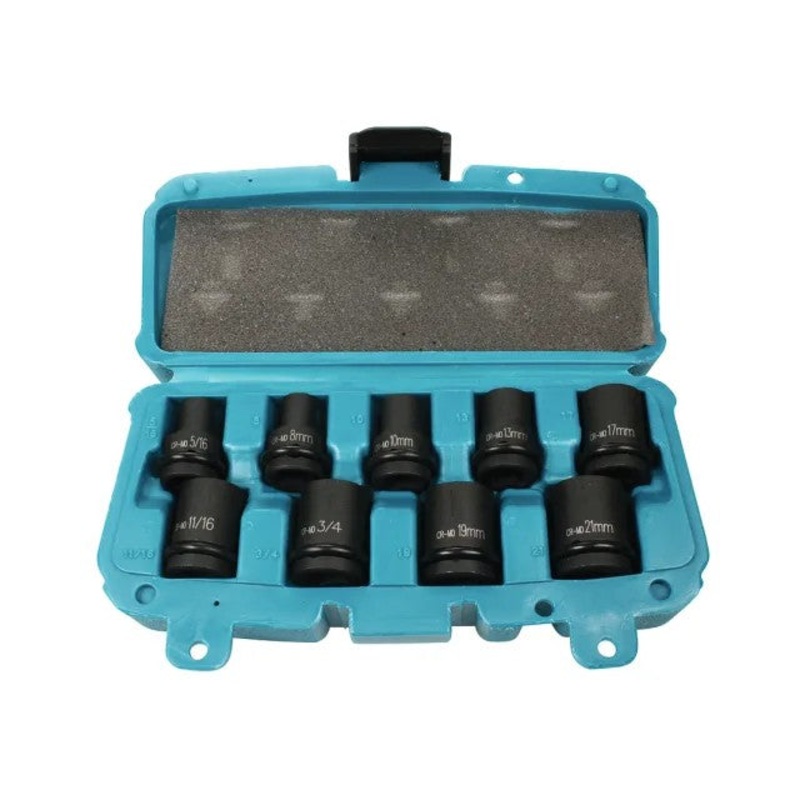 Makita P-46953 Impact Socket Set (9 Piece) | MAKP46953