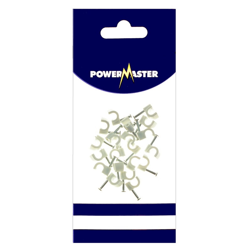 Powermaster 20 PCE 5mm Cable Clips | 1369-12