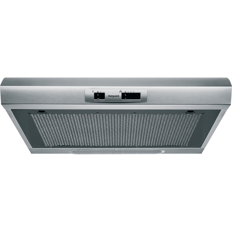 Hotpoint 60cm Visor Hood – Stainless Steel PSLMO 65F LS X