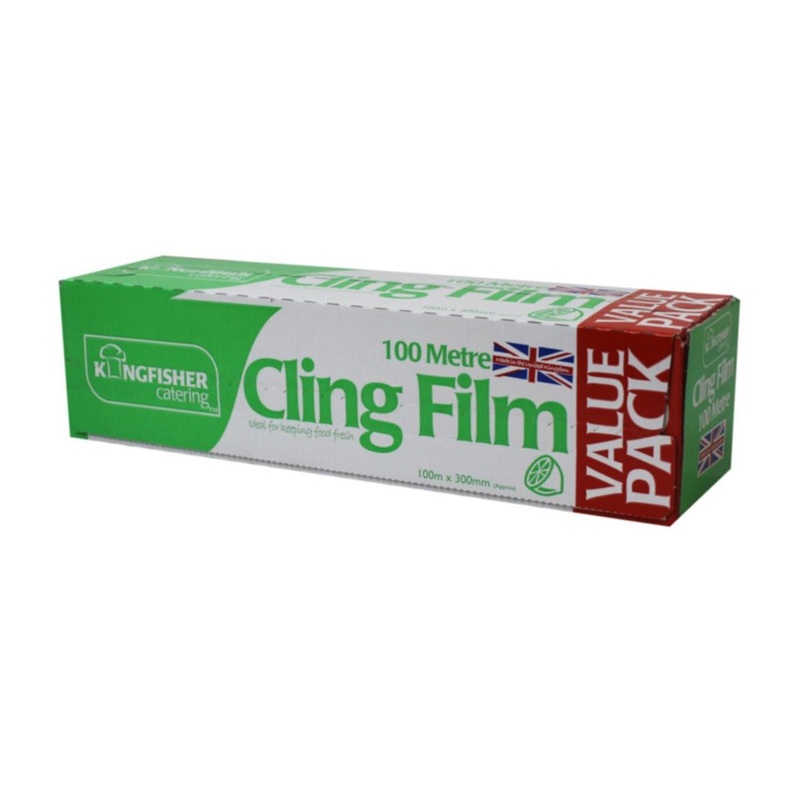Kingfisher Catering Cling Film Wrap 100m x 30cm | KCCLINGB