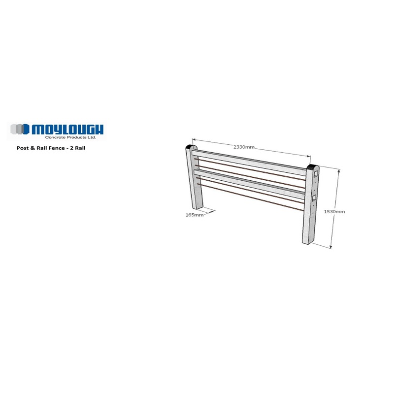 2 Rail Fence Post | FS018