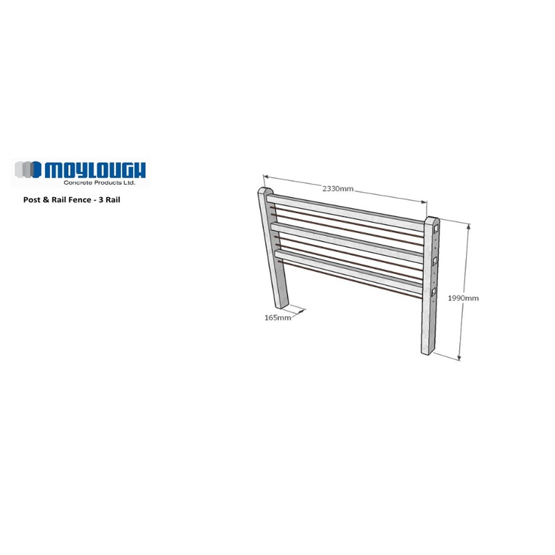 3 Rail Fence Post | FS019