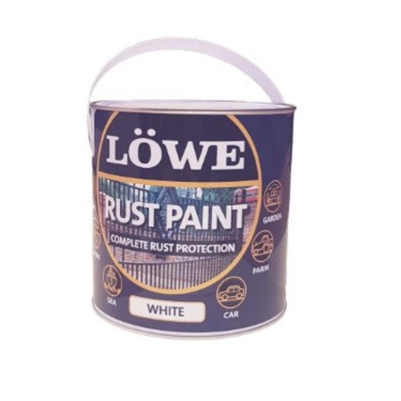 Lowe Metal & Machinery Paint – White 2.5ltr | LRW0300