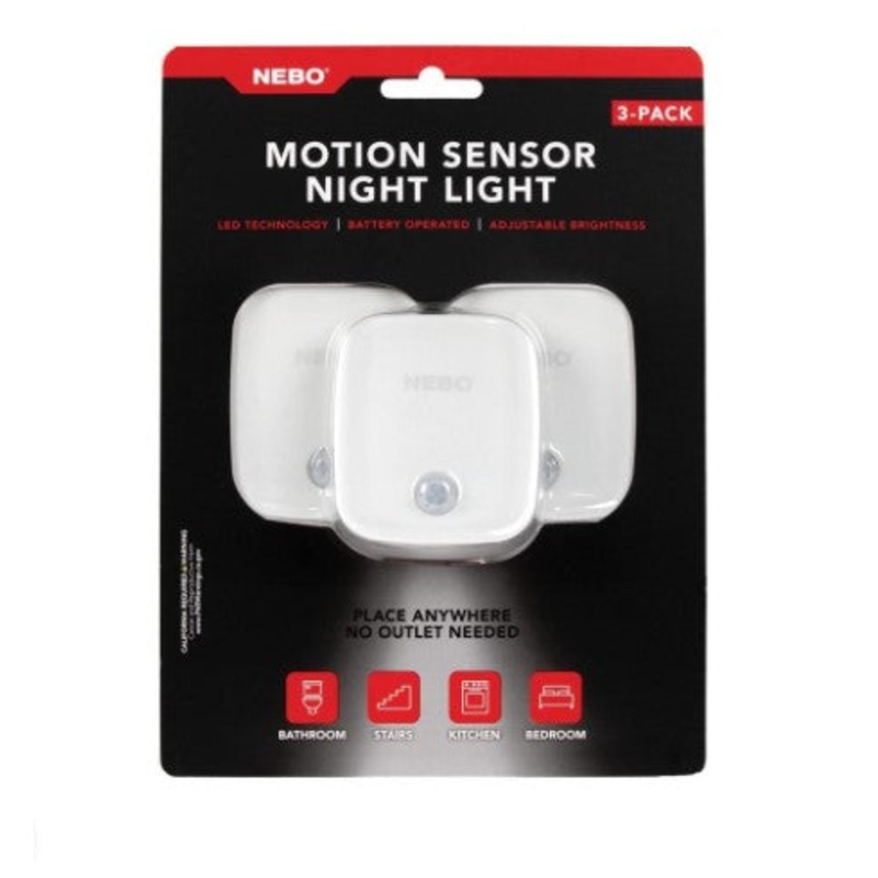 Nebo Motion Sensor Light 3pk | NEB0026G