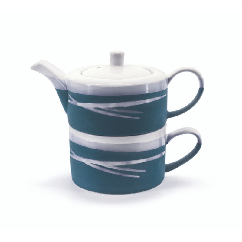 Paul Maloney Pottery Teal Tea For One | 166110