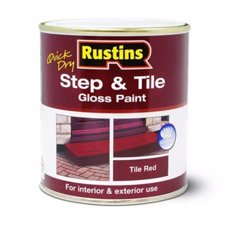 Rustins Quick Dry Step & Tile Red Paint 1L | R479993