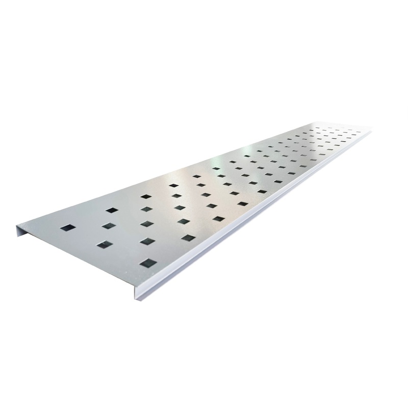 Satus Fence Square Holes Trellis Panel 1780x300mm – Goosewing Grey | 22425120
