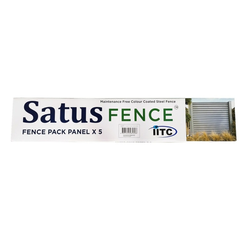 Satus Fence Standard Bullet Nose Fence Panel Pack 1800mm – Goosewing Grey | 22425110