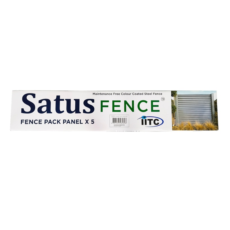 Satus Fence STD Bullet Nose Fence Panel Pack 1800mm – Merlin Grey | 22423110