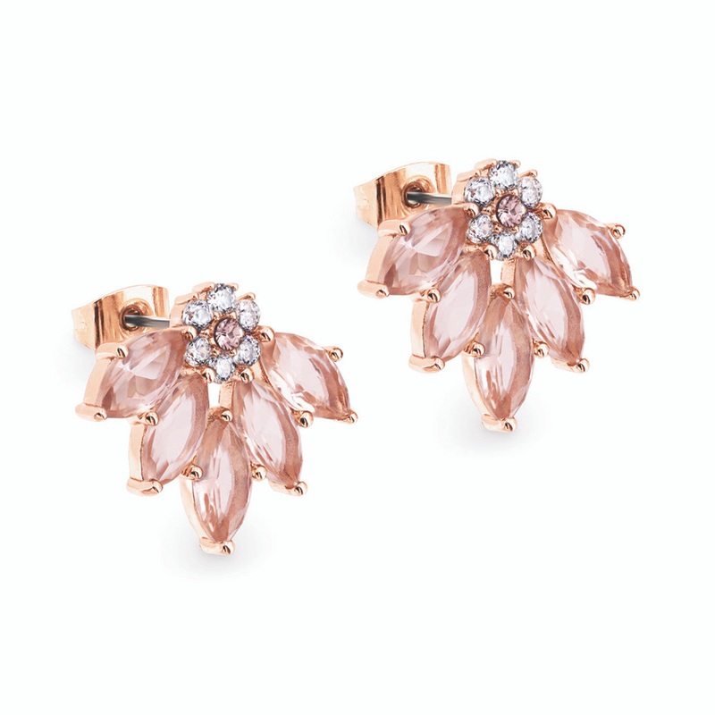 Tipperary Crystal Maureen O’Hara Fan Rose Gold Earrings142565