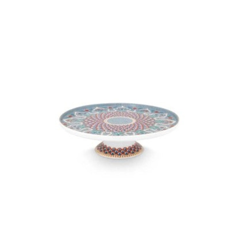 Mini Cake Tray Flower Festival Scallop Deco Light Blue 21cm 51.010.027