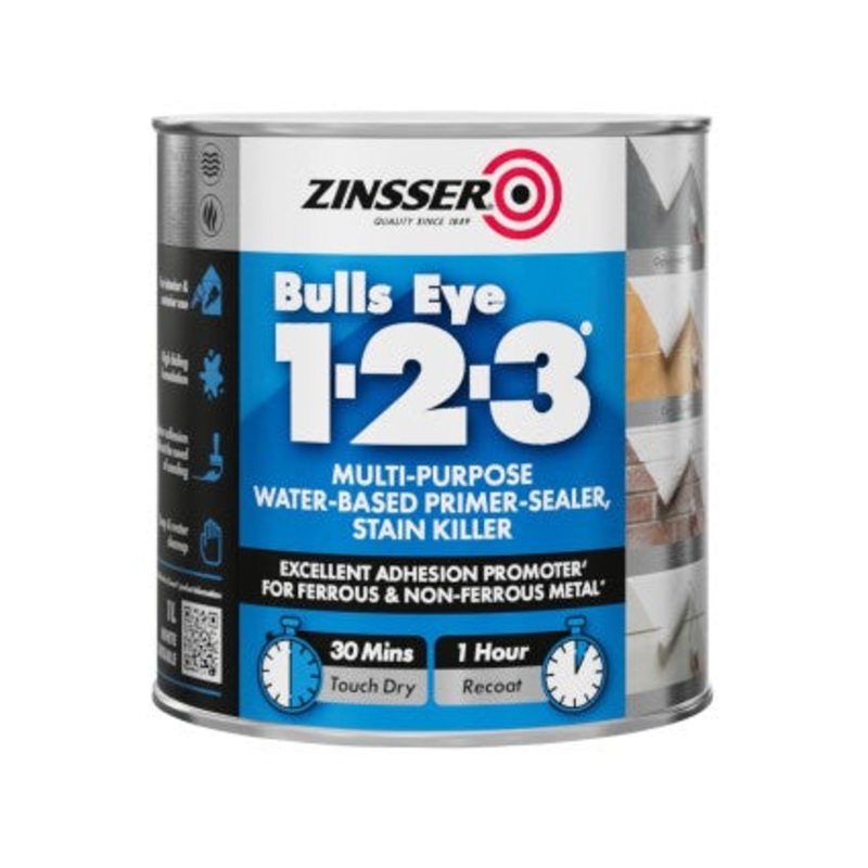 Zinsser Bulls Eye 1-2-3 Primer Sealer 1L | ZN610221