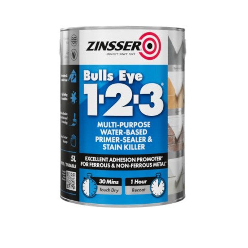 Zinsser Bulls Eye 1-2-3 Primer Sealer 5L | ZN610207