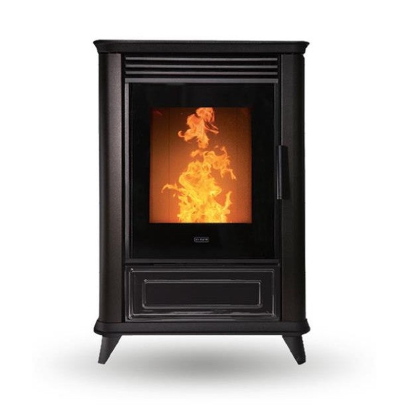 Klover Miss Air 7.4kW Pellet Stove – Matt Black | KLMSA