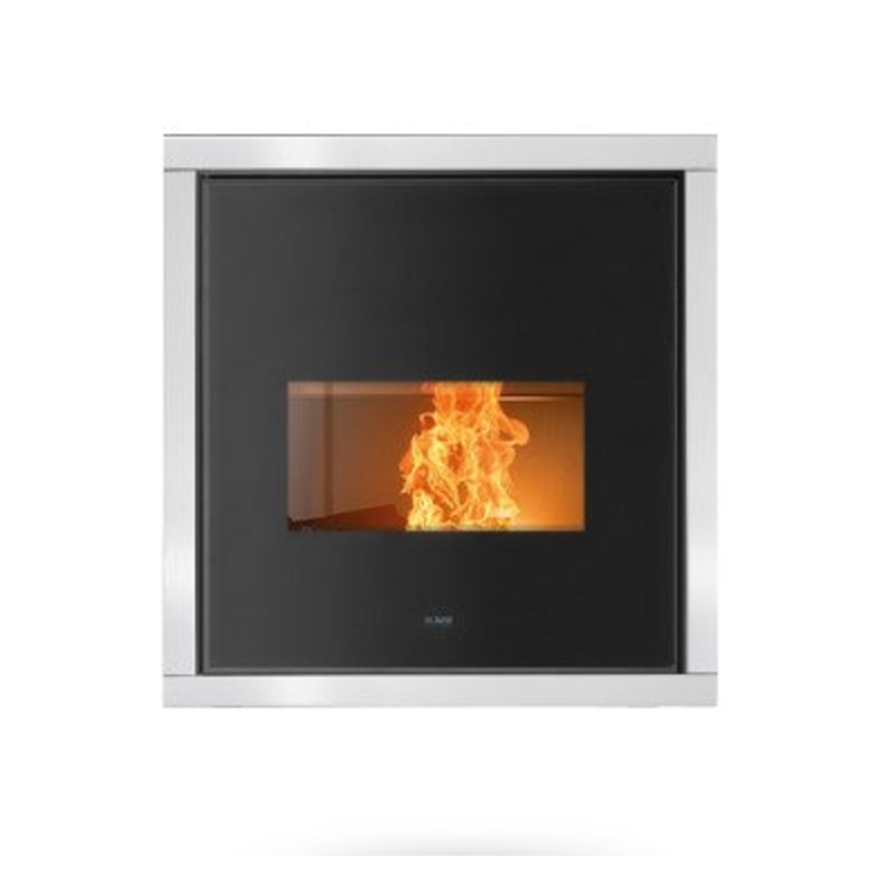 Klover PFP 240 Glass Insert Wood Pellet Stove – Matt Black| KLFPG24
