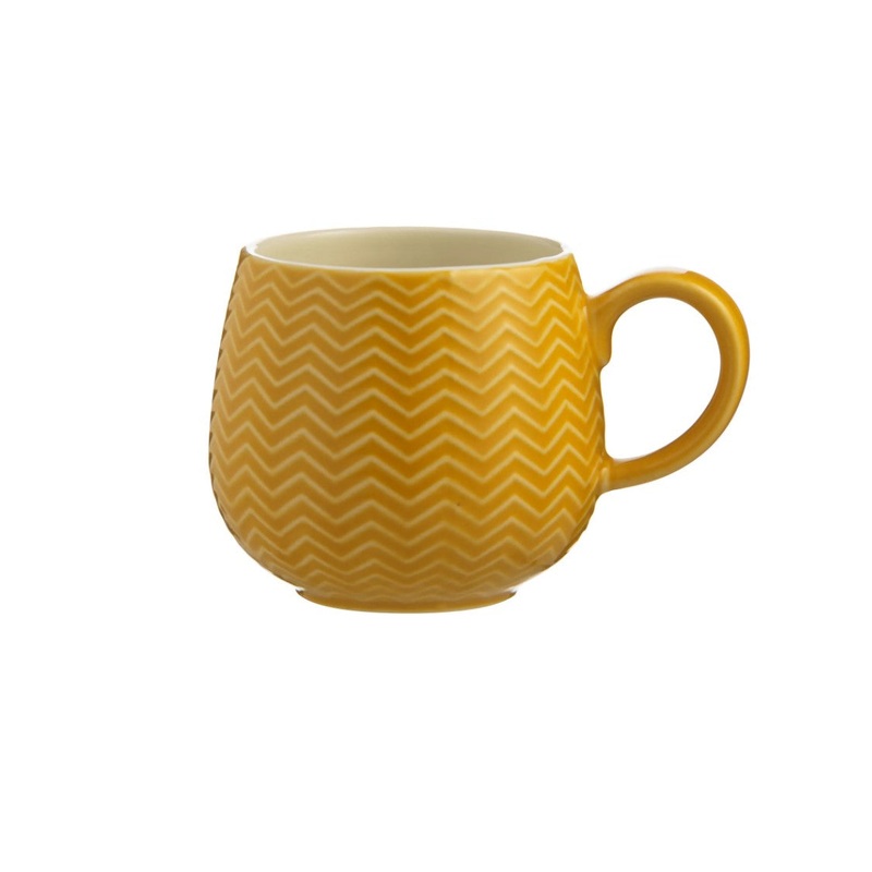 Mason Cash Embossed Chevron Ochre Mug 350ml | 2002.142